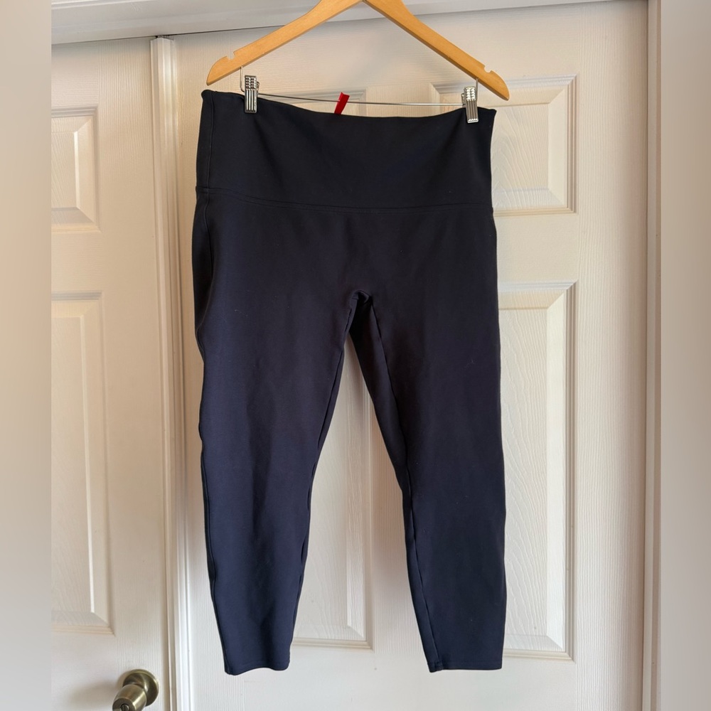 SPANX Blue Leggings with Red Tag Size 1X Petite Tall